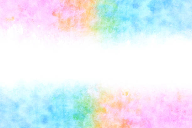 istock colorful rainbow wave abstract on natural watercolor hand paint background 1205701114
