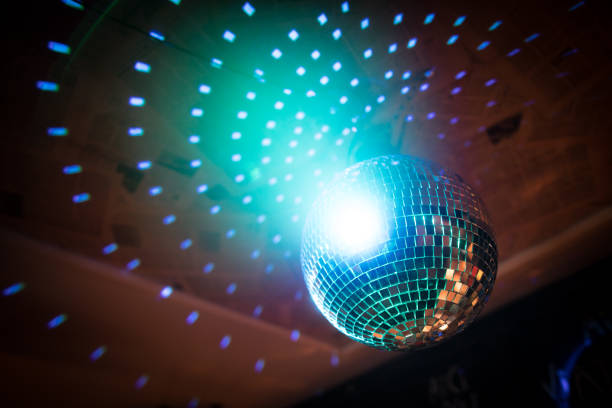 istock Shiny disco ball in a night club 1205704237