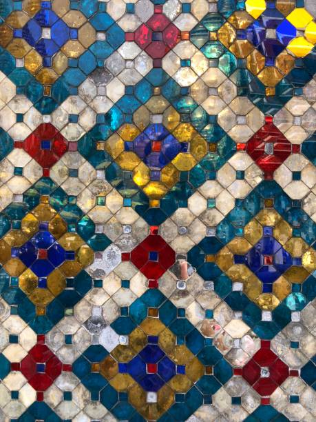 istock photo of an old multi-colored mosaic 1205711654