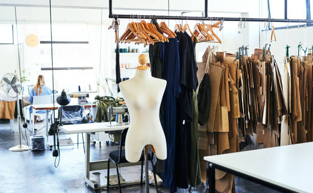 This is where everything comes together Shot of a mannequin in a workshop clothing design studio photos stock pictures, royalty-free photos & images