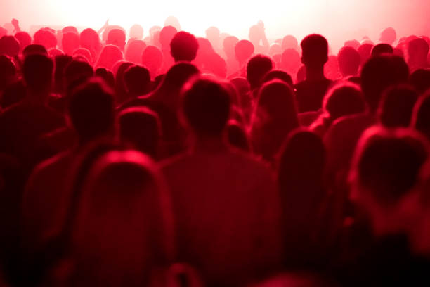 istock Cheerful people partying during live concert 1205715037
