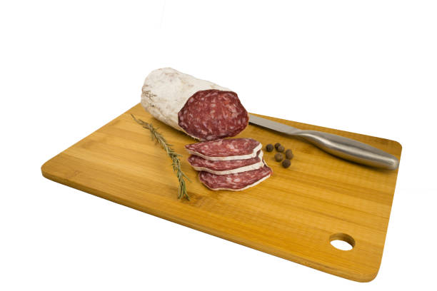 istock salami on a wooden board 1205715302