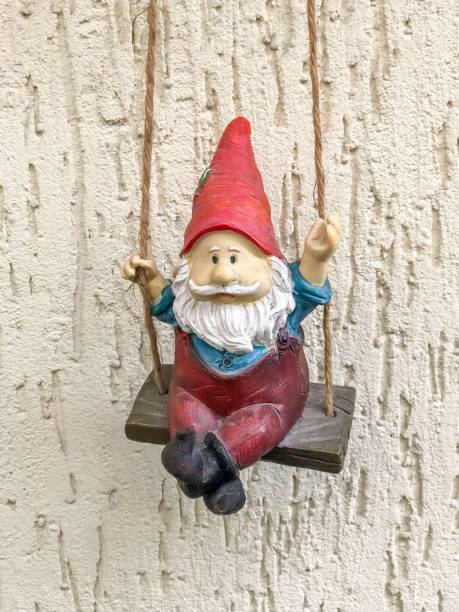 istock santa clause figurine hanged on wall with copy space for new year 1205716279