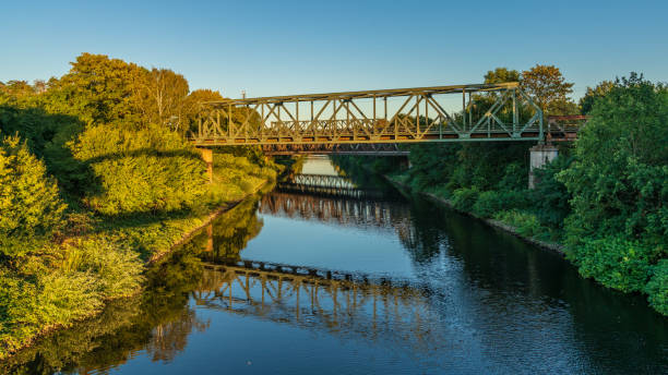 istock Canal bridge in Duisburg, North Rhine-Westfalia, Germany 1205717841