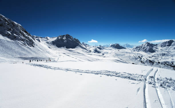 istock Ski resort in Alps 1205718766