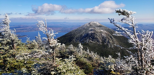 Summit of Mount Bigelow in Maine