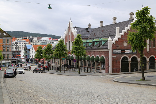 Bergen, Norway - July, 03, 2017: Bergen's colorful houses