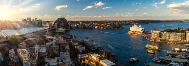 istock View point of Sydney harbour with city and bridge 1205727095