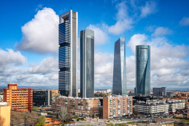 istock Madrid, Spain financial district skyline 1205727216