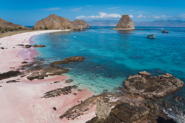 istock Pink beach in Flores island, Indonesia 1205731611