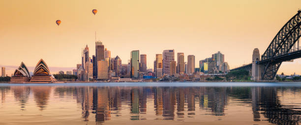 istock View point of Sydney harbour with city and bridge 1205732870