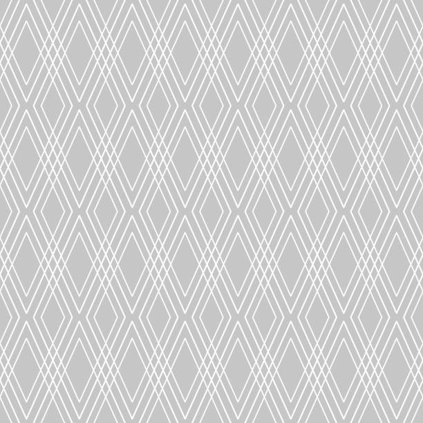 아가일 이음새가 원활한 패턴. 마름모의 전통적인 장식. 기하학적 다이아몬드 모양 빈티지 벡터 흑백 배경 남성 의류, 해피 아버지의 날, 아빠 인사말 카드 - argyle textile seamless pattern stock illustrations