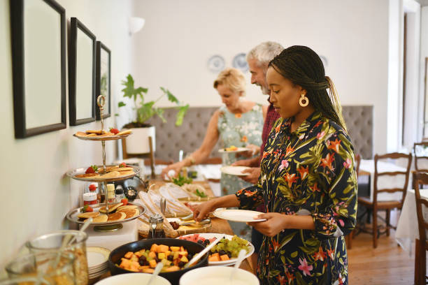istock Dishing up a la Carte buffet breakfast 1205745334