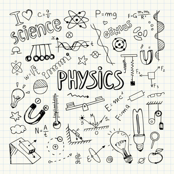 Hand Drawn Physics Doodles Vector Illustration Stock Illustration -  Download Image Now - Mathematics, Motion, Quantum - iStock