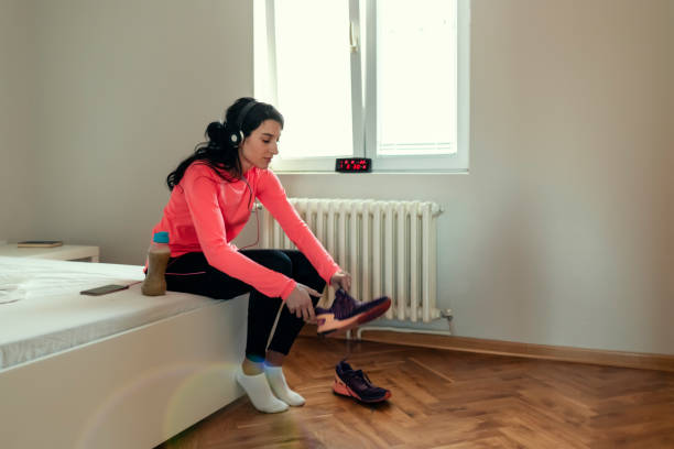 istock Beautiful Young Woman Getting Ready for Morning Training 1205747404