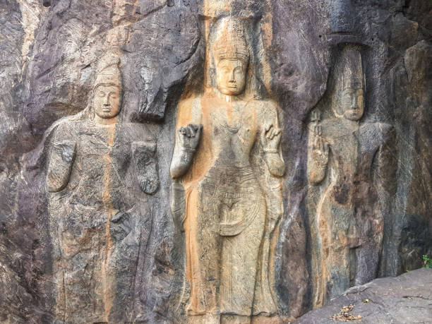 istock Carved Buddha in Buduruwagala, Sri Lanka 1205748312