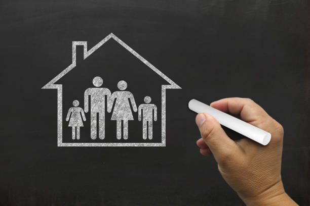 istock Risk insurance protection family house 1205748859