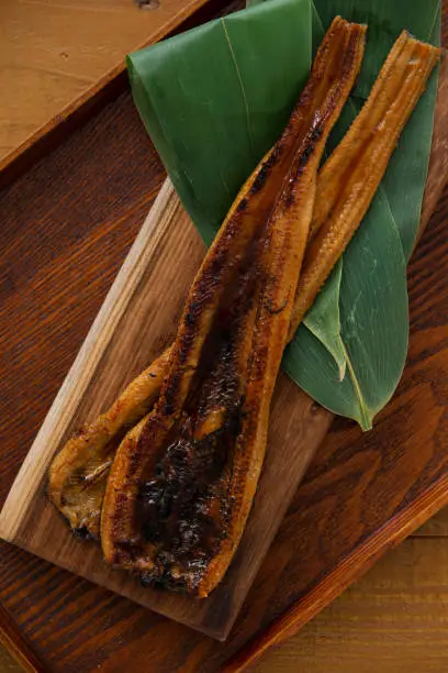 Japanese food, Grilled Sea Eel Fillets with a Sweetened Soy-sauce