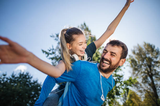 istock Little fun after a long morning run 1205758625