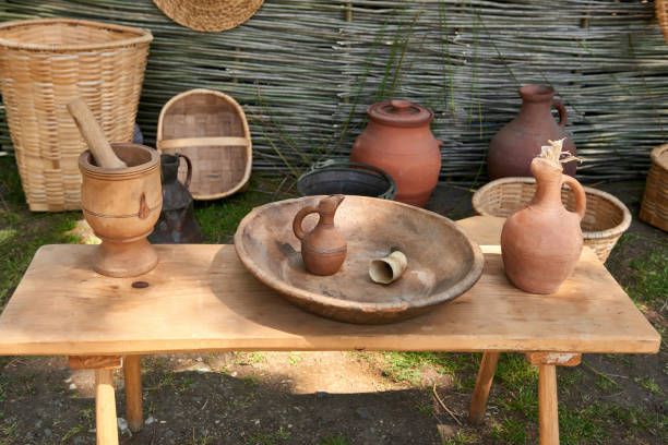 istock Wooden and earthen vessels in Georgia 1205758635