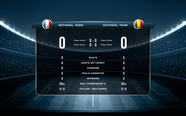 ilustrații de stoc cu stadion de fotbal vector 2 - portar