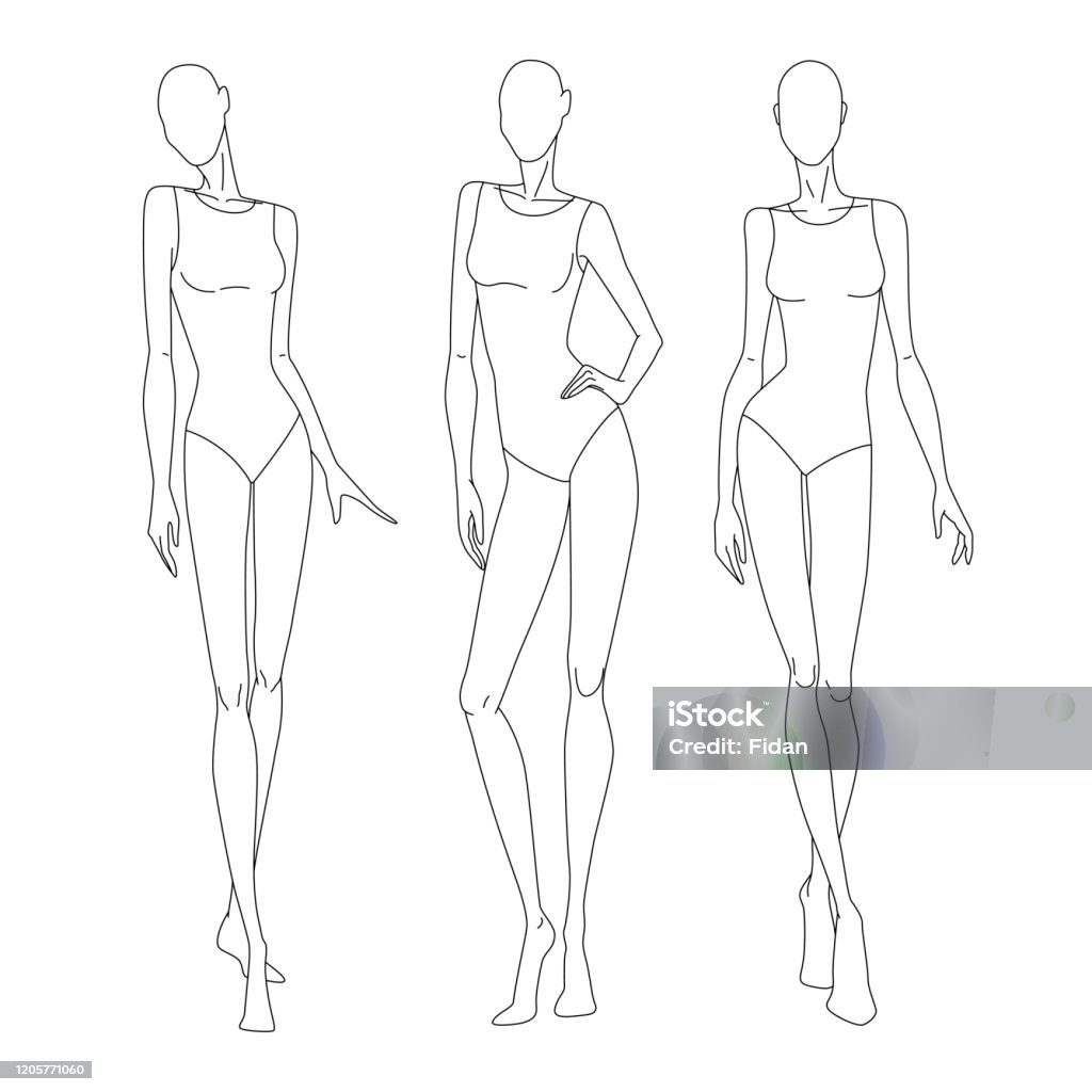 Ilustración de Dibujo Técnico De La Figura De La Mujer Plantilla De Modelo De Chica De Línea Delgada Vectorial Para El Dibujo De Moda Poses Del Cuerpo De La Mujer La Posición Ilustración de Dibujo Técnico De La Figura De La Mujer Plantilla De Modelo De Chica De Línea Delgada Vectorial Para El Dibujo De Moda Poses Del Cuerpo De La Mujer La Posición