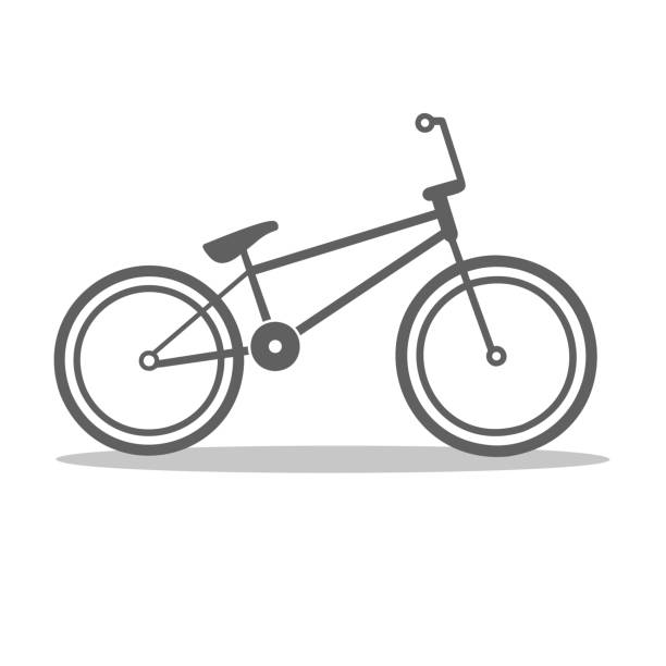 bmx自転車のアウトラインアイコン - bmx cycling bicycle street jumping点のイラスト素材／クリップアート素材／マンガ素材／アイコン素材