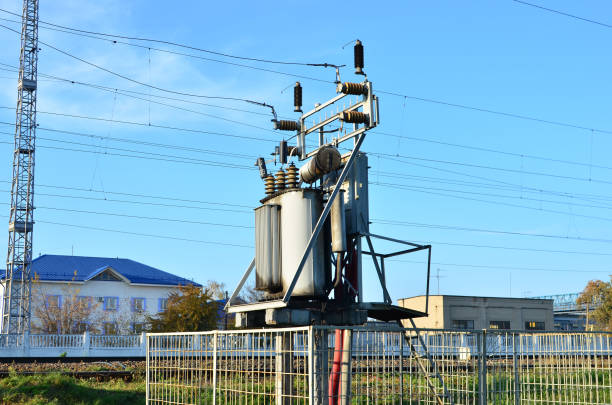 istock Electric transformer. Energy industry 1205782484