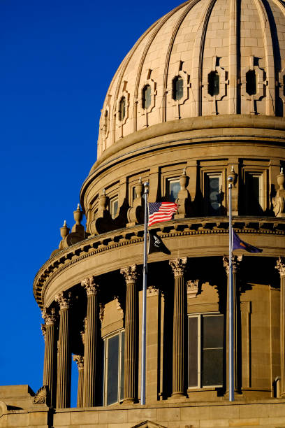idaho state capitol building governing government dome structure legal laws - idaho state capitol imagens e fotografias de stock