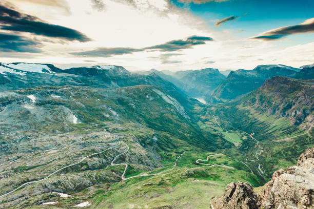 istock Geirangerfjord from Dalsnibba viewpoint, Norway 1205783878
