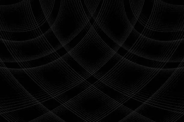 Vector illustration of Black and white background waves of lines