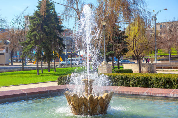 istock splashing city fountain 1205785429