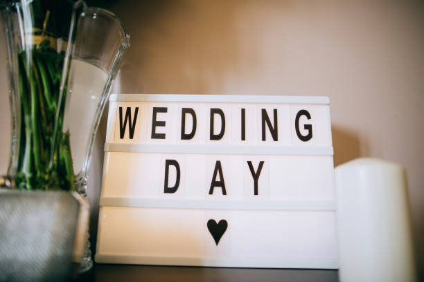 istock Wedding day - decor in the bride's room. Love concept 1205785537