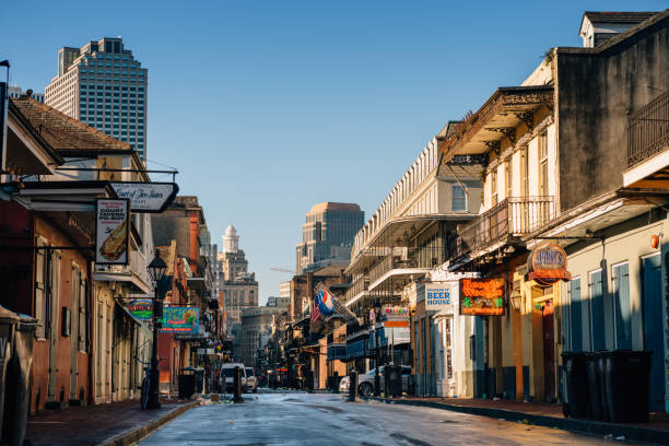 New Orleans Bourbon Street and French Quarter