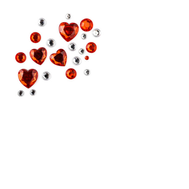 istock Hearts. Decorative stickers isolated on white background. 1205791092