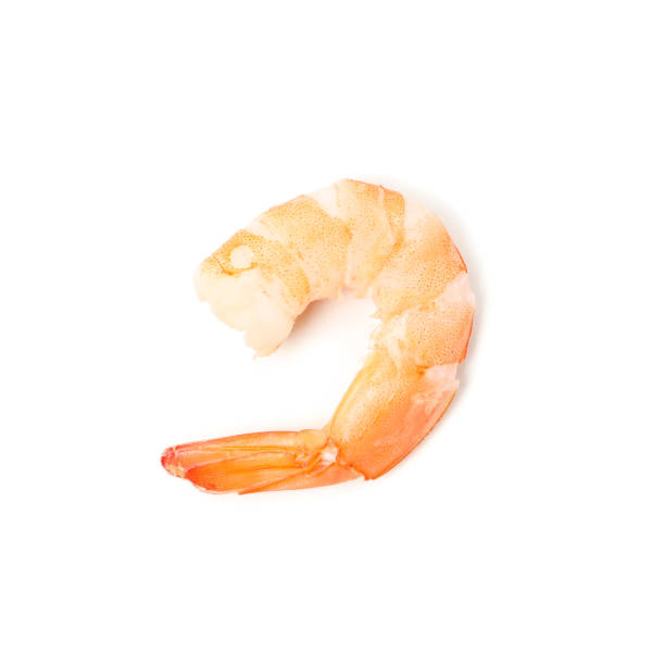 istock Delicious shrimp isolated on white background. Seafood 1205798300