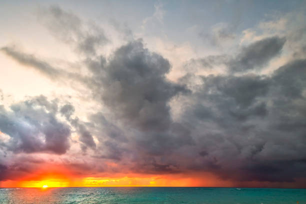 Sunset in the ocean