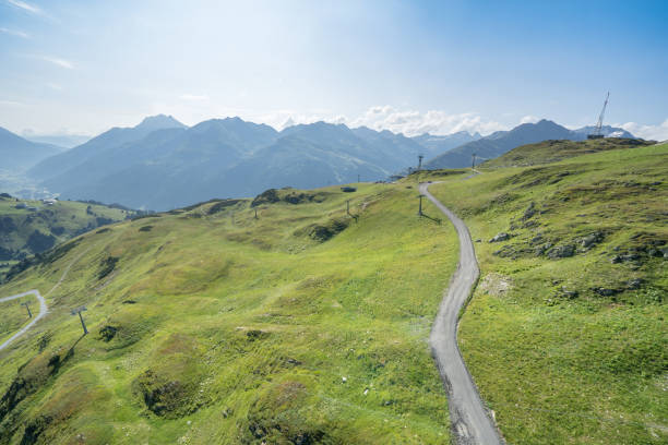istock Idyllic summer landscape in the Alps 1205803695