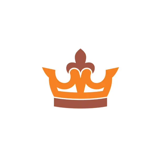 Vector illustration of Crown icon on background for graphic and web design. Creative illustration concept symbol for web or mobile app.