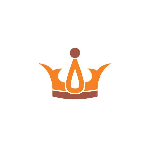 Vector illustration of Crown icon on background for graphic and web design. Creative illustration concept symbol for web or mobile app.