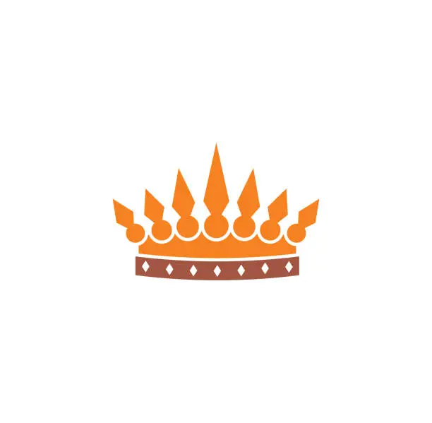 Vector illustration of Crown icon on background for graphic and web design. Creative illustration concept symbol for web or mobile app.