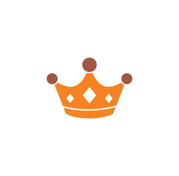 Vector illustration of Crown icon on background for graphic and web design. Creative illustration concept symbol for web or mobile app.