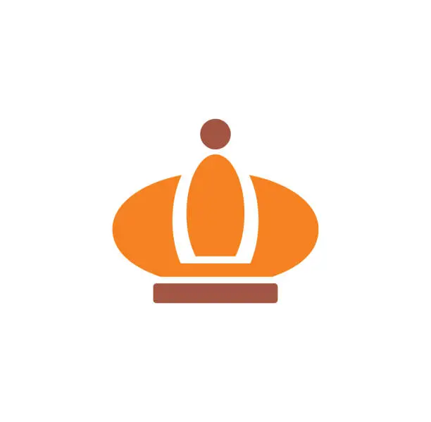 Vector illustration of Crown icon on background for graphic and web design. Creative illustration concept symbol for web or mobile app.