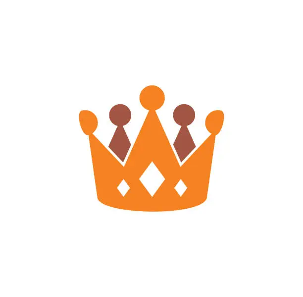 Vector illustration of Crown icon on background for graphic and web design. Creative illustration concept symbol for web or mobile app.