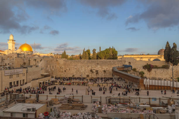 muro occidentale - jerusalem middle the western wall israel foto e immagini stock