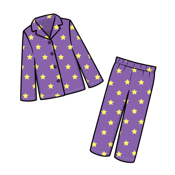 Vector illustration of pyjamas isolated on white background. Vector illustration of pyjamas isolated on white background. pajamas illustrations stock illustrations