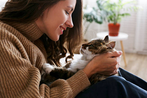 istock Charismatic young woman playing with her adorable cat. 1205811708