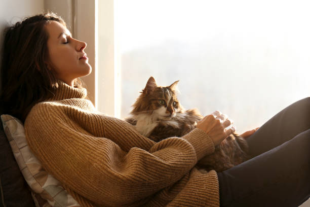 istock Charismatic young woman playing with her adorable cat. 1205812300