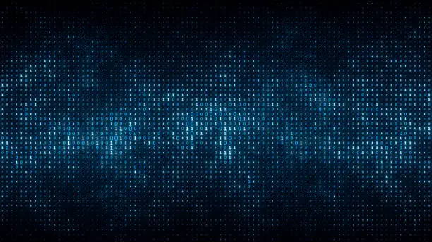 Photo of Abstract binary background