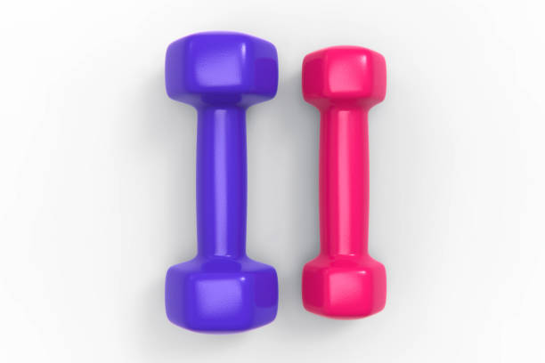 istock 3d Rendering Dumbbell isolated on White Background Stock Photo 1205815980